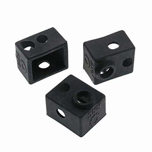 Book Cover [Gulfcoast Robotics] 3 PCS x Thermal Protection Silicone Sock for V6 3D printer Extruder Hotend.