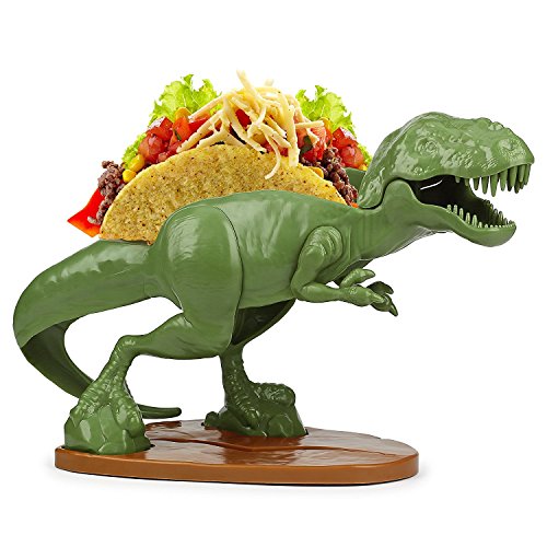 Book Cover TACOsaurus Rex Taco Holder - Dinosaur T-Rex Novelty Taco Stand Party Plate Serveware