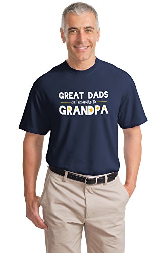 Book Cover Great Dads get Promoted to Grandpa! | Funny Grandfather Humor T-Shirt for Men
