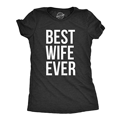 Book Cover Womens Best Wife Ever T Shirt Cute Graphic Tee for Mom Funny Cool Sarcastic Top