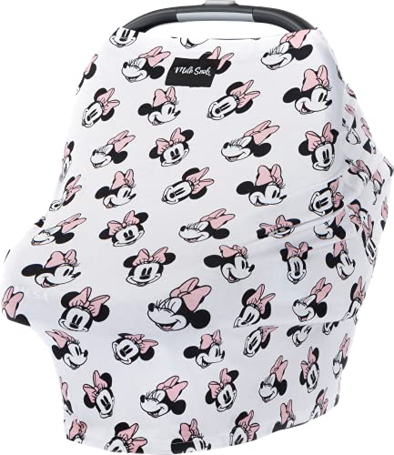Book Cover Milk Snob Original Disney 5-in-1 Cover, Minnie Mouse, Added Privacy for Breastfeeding, Baby Car Seat, Carrier, Stroller, High Chair, Shopping Cart, Lounger Canopy - Newborn Essentials, Nursing Top
