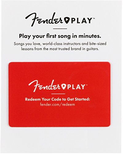 Book Cover Fender Play - Instructional, Learn to Play Guitar Lesson Platform for Beginners - 3 Month Prepaid Gift Card