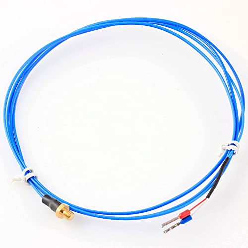 Book Cover BIAOBIAO K Type Thermocouple Temperature Thermocouple Sensor Temperature Detector Temperature Gauge with M4 Thread for 3D Printer Temperature Sensor
