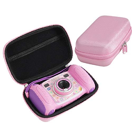 Book Cover Hard EVA Carrying Case for VTech Kidizoom Camera Pix by Hermitshell (Pink) -Not Fit VTech Kidizoom Duo