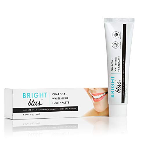 Book Cover Activated Charcoal Teeth Whitening Toothpaste - Natural teeth whitener - Fluoride Free - Mint Flavor - 105g