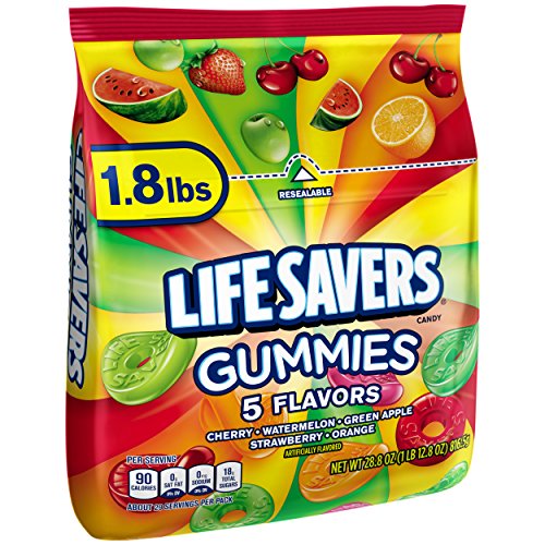 Book Cover LifeSavers Gummies Candy - 5 Flavors: 1.8LB Bag