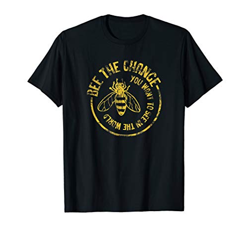 Book Cover Bee T-Shirt Save The Bees Honeybee Bee The Change Shirt