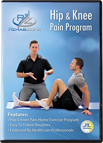 Book Cover RehabZone Hip and Knee Pain Program: Physician Endorsed Home Exercise DVD Program Created for Those Seeking to Reduce Hip or Knee Pain
