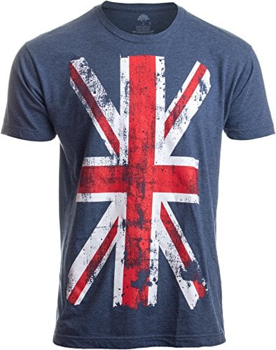 Book Cover Union Jack Flag | UK United Kingdom Great Britain British for Men Women T-Shirt