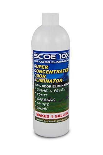 Book Cover SCOE 10X Odor Eliminator Concentrate- Makes 1 Gallon - Eliminates Pet Urine Odor