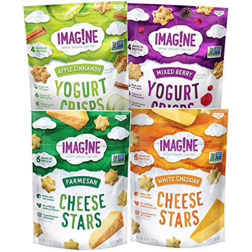 Book Cover Imag!ne Cheese Stars and Yogurt Crisps Sampler Variety Pack, 4 Count