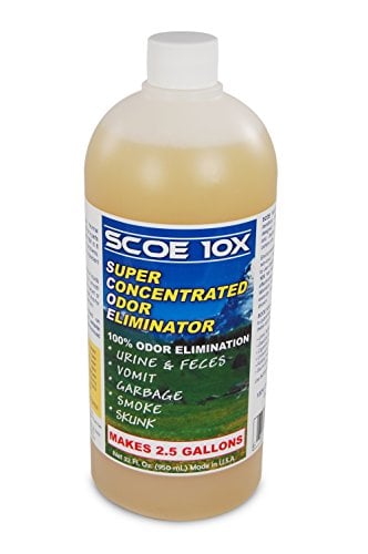 Book Cover SCOE 10X Odor Eliminator Concentrate- Makes 2.5 Gallons- Stop Cat/Dog Pee Smell