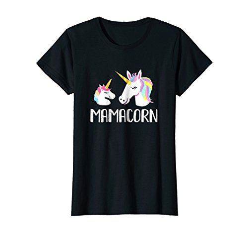 Book Cover Womens Mamacorn Unicorn Mom And Baby Mommy Mothers Day T-Shirt