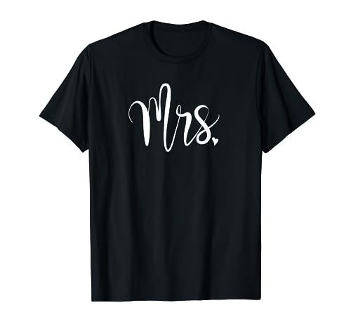 Book Cover Mrs for Women | Just Married T-Shirt