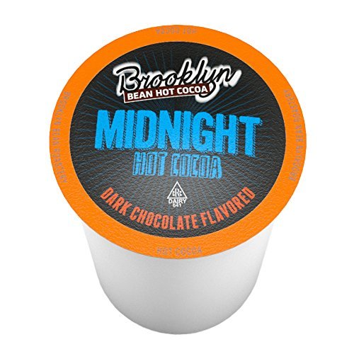 Book Cover Brooklyn Beans Midnight Dark Chocolate Hot Cocoa Single Serve Cups - 12 Count