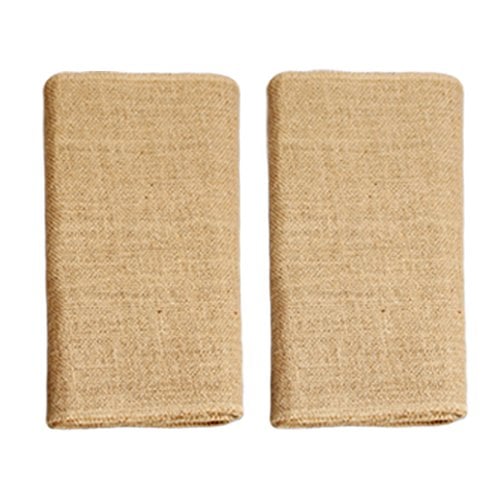 Book Cover SKEMIX 2 Pack Burplap Table Runners,12 X 108 Inches,Natural Jute Hessian Table Runner,Perfect For Rustic Party & Events