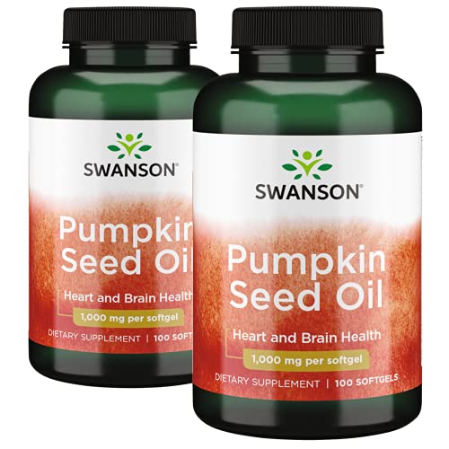Book Cover Swanson Pumpkin Seed Oil 1000 Milligrams 200 Sgels 2 Bottles