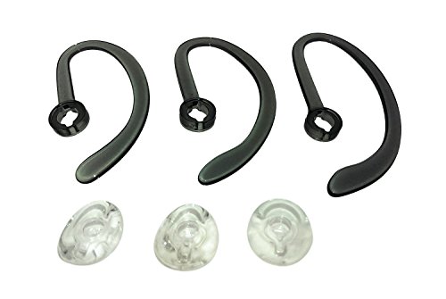 Book Cover AvimaBasics Ear Buds, Spare Kit Earloops Buds Compatible with Plantronics WH500 CS540 W440 Savi W740 - Includes: 3 Earloop, 3 Eartips Guarantee! (1 Pack)