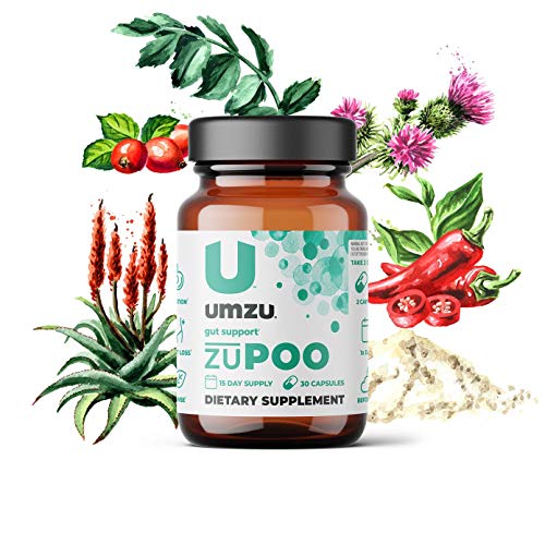 Book Cover UMZU: zuPoo (Formerly Digestive Refresh) 15-Day Supply - Relief From Temporary Bloating - Natural Gentle Laxative Properties - Can Flush Toxins - Support Weight Management - USA Made