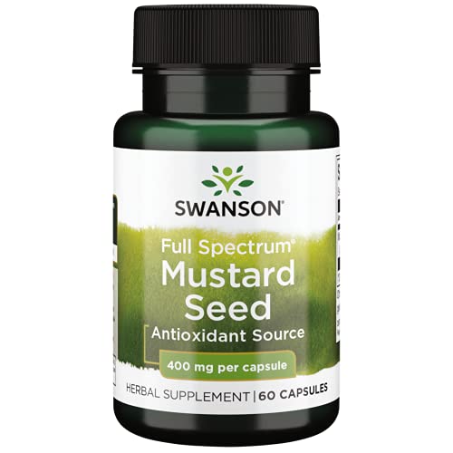 Book Cover Swanson Full Spectrum Mustard Seed 400 Milligrams 60 Capsules