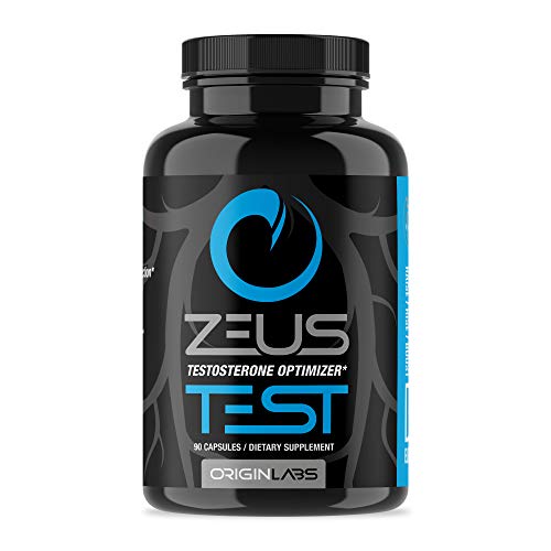 Book Cover Zeus Test by Origin Labs - Test Booster for Men - Workout Supplements for Men - Male Enhancement Pills - 90 Capsules