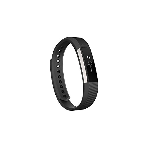 Book Cover Fitbit Alta Wireless Activity and Fitness Tracker Smart Wristband, Black, Large (6.7-8.1 in) (Renewed)