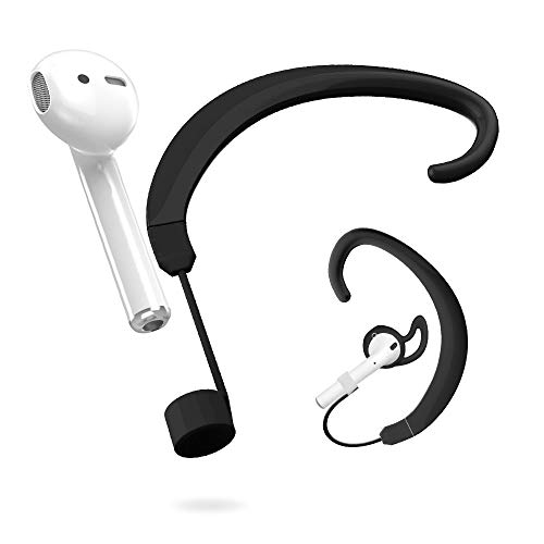 Book Cover Straps Holder Compatible for Air pods, Paired Wireless Hook Accessories Holders Replacement with Air pods [One for Left and One for Right], Black