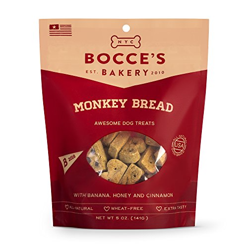 Book Cover Bocceâ€™s Bakery All-Natural, Seasonal, Fall, Game Day Dog Treats, Wheat-Free, Limited-Ingredient Biscuits Inspired by Autumn, 5 oz (Buffalo Wings, Pumpkin Cheesecake, Monkey Bread)