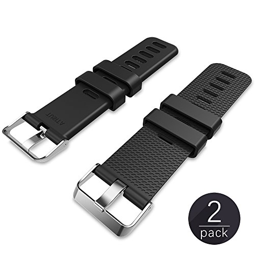Book Cover [2-Pack] Band Extender for Fitbit Charge 2 / Charge 3 / Charge HR/Charge/Versa with 4-Pack Fastener Ring,TUSITA Strap Accessories-Designed for Larger Size Wrists or Ankle Wear,Buckle Closure
