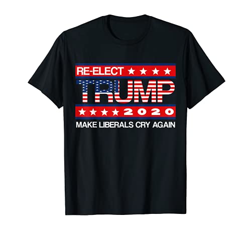 Book Cover Donald Trump Election 2020 Make Liberals Cry Again GOP MAGA T-Shirt