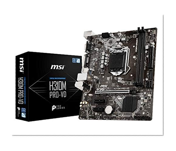 Book Cover MSI Pro Series Intel Coffee Lake H310 LGA 1151 DDR4 Onboard Graphics Micro ATX Motherboard (H310M PRO-VD)
