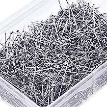 Book Cover Shappy 2000 Pieces Head Pins Fine Satin Pin Dressmaker Pins for Jewelry Making, Sewing and Craft, Stainless Steel, 1 1/16 Inch