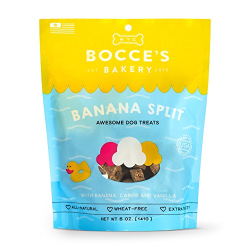 Book Cover Bocceâ€™s Bakery All-Natural, Seasonal, Summer, Poolside Dog Treats, Wheat-Free, Limited-Ingredient Biscuits, 5 oz (Unicorn Shake, Banana Split, Burgers & Fries)