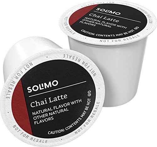 Book Cover Amazon Brand - 24 Ct. Solimo Tea Pods, Chai Latte, Compatible with 2.0 K-Cup Brewers