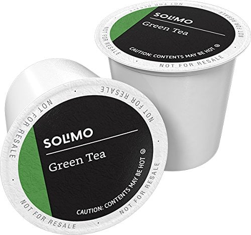 Book Cover Amazon Brand - 24 Ct. Solimo Tea Pods, Green Tea, Compatible with 2.0 K-Cup Brewers