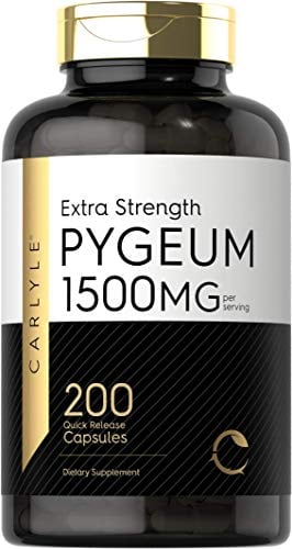 Book Cover Pygeum Africanum Bark 1500 mg | 200 Capsules | High Potency Extract | Supports Prostate Health | Non-GMO, Gluten Free Supplement | by Carlyle