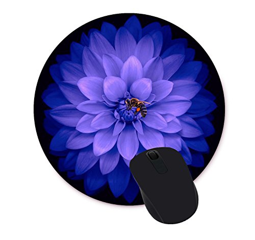 Book Cover Watercolor Flowers Round Mouse Pad Custom Design Non Slip Mouse Pad Gaming Mouse Pad
