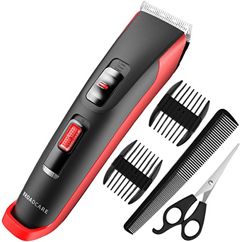 Book Cover Hair Clippers for Men, Super Quiet And Lightweight Hair Trimmer from BROADCARE, One Charge Supports 110 Minutes Continuous Usage