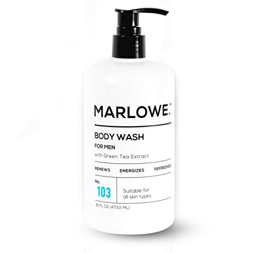 Book Cover MARLOWE. No. 103 Men's Body Wash 16 oz | Energizing & Refreshing | Includes Natural Extracts | Aloe & Green Tea Extracts