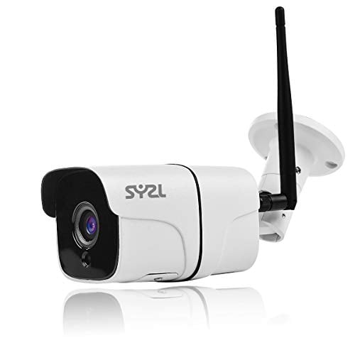 Book Cover SY2L HD Wireless Outdoor Security WiFi 1080p Night Vision Bullet Cameras, IP66 Weatherproof Video Surveillance , Support Motion Detection Alarm, White, one Pack