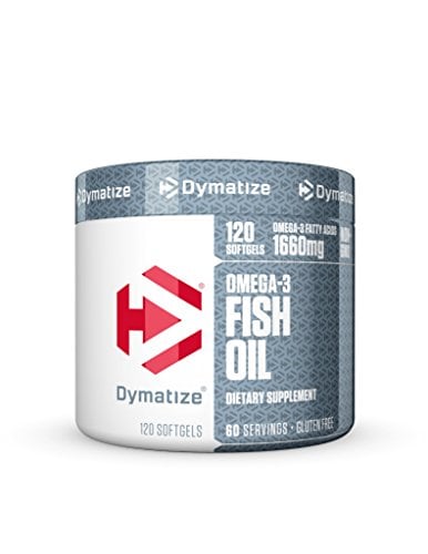 Book Cover Dymatize Omega-3 Fish Oil Softgels, 120 Count