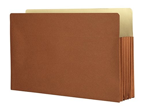 Book Cover The File King Expanding Accordion File Folder | Legal Size | Box of 10 Redropes | 5.25â€ Expansion | Store and Organize Papers | Keep Records in One Place | Save Time Searching