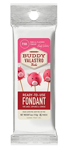Book Cover Buddy Valastro Foods Pink Fondant (Vanilla, 4.4 Ounces)