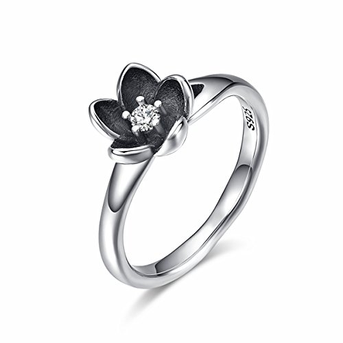 Book Cover Twenty Plus Sterling Silver Flowers Finger Rings Dazzling Daisy Meadow Stackable Ring Birthday Jewelry Gift for Women