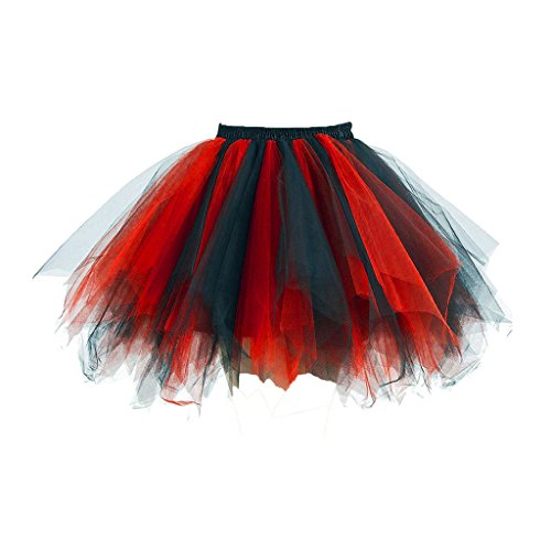 Book Cover Topdress Women's 1950s Vintage Tutu Petticoat Ballet Bubble Skirt (26 Colors)