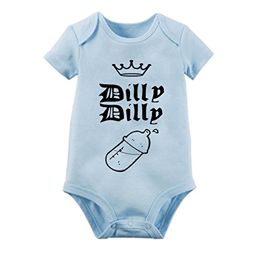 Book Cover Dilly Dilly Drinking Funny Baby Onesie Newborn Bodysuit Super Soft Cotton Baby Short Sleeve Clothes(3m Blue dad17)