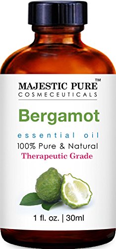 Book Cover MAJESTIC PURE Bergamot Essential Oil, Therapeutic Grade, Pure and Natural, for Aromatherapy, Massage, Topical & Household Uses, 1 fl oz