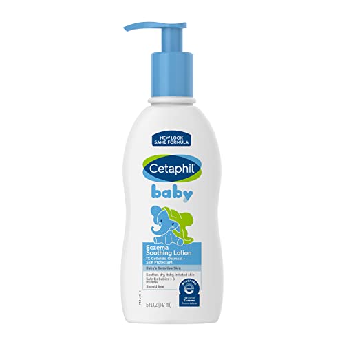 Book Cover Cetaphil Baby Eczema Soothing Lotion with Colloidal Oatmeal | Dermatologist Recommended for Dry, Itchy and Irritated Skin | 5 Fl. Oz