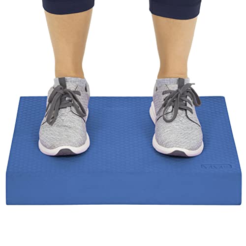 Book Cover Balance Pad By Vive - Foam Large Yoga Mat Trainer For Physical Therapy, Stability Workout, Knee & Ankle Exercise, Strength Training, Rehab - Quality Chair Cushion For Adults, Kids, & Travel