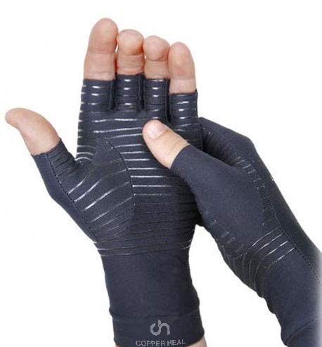 Book Cover COPPER HEAL Arthritis Compression Gloves - BEST Copper Glove for Rheumatoid Arthritis, Carpal Tunnel, RSI, Osteoarthritis & Tendonitis - Open Finger